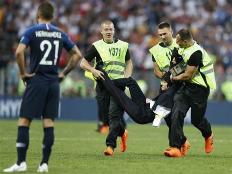 World Cup Final Protest Pitch Invaders Pussy Riot Streakers France V