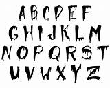 Halloween Spooky Letters Alphabet Fonts Printable Printablee sketch template