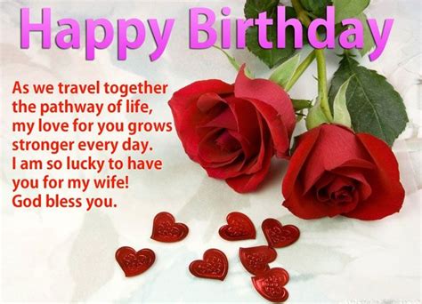 180 Romantic And Sweet Birthday Quotes Wishes For Wife
