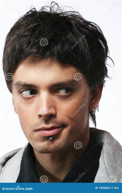 man eyes   side stock image image  modern face