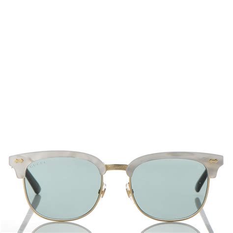 gucci 2273 s sunglasses white 184394 fashionphile