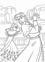 Frozen Coloring Pages Kristoff Anna Getcolorings Disney sketch template