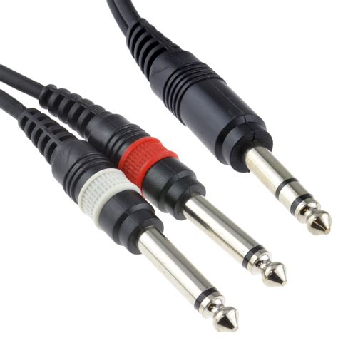 kenable mm stereo jack  twin mm mono big jacks cable