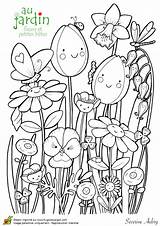 Coloring Pages Coloriage Petites Kids Sheets Fleurs Betes Jardinage Printemps Et Coloriages Colouring Severine Aubry Google Animaux Avec sketch template