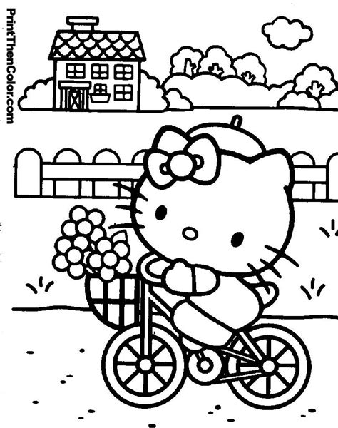 kitty coloring pages  print printables pinterest