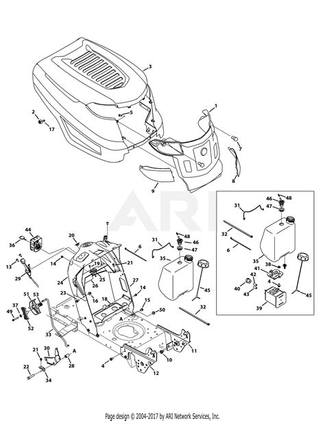 troy bilt wxks bronco  parts diagram  hood grille