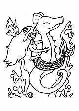 Seepferdchen Seahorse Ausmalbilder Parentune Erste sketch template