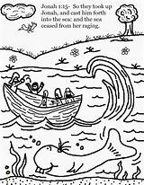 Coloring Jonah Whale Pages Kids Bible Story Divyajanani sketch template