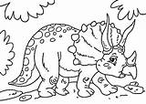 Dinosaur Coloring Cute Pages Kids Color Dinosaurs Printable Print Little Getcolorings sketch template