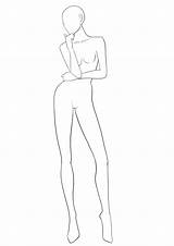 Zeichnen Croquis Figur Modell Douglasbaseball Croqui Skizzieren Idrawfashion Skizze Körper Modedesign Vorderansicht Figurinen Stilvollefrauen sketch template