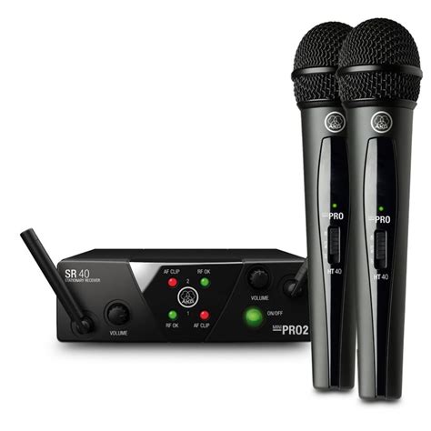 akg wms mini dual wireless vocal microphone system  gearmusic