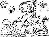 Coloring Flower Garden Pages Popular sketch template