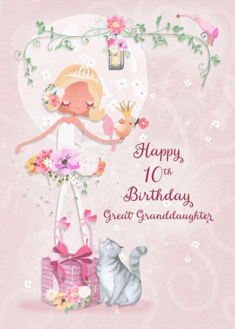 happy  birthday  great granddaughter pretty ballerina card ad