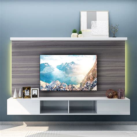 Modular Wall Tv Cabinet With Wall Panel W2393 X D442 X H1554mm