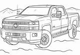 Coloring Pages Chevrolet Chevy Silverado Trucks Pickup Para Printable 3500hd Country High Lifted Raptor Ford Supercoloring Colorear Dibujos Nissan Coloriage sketch template