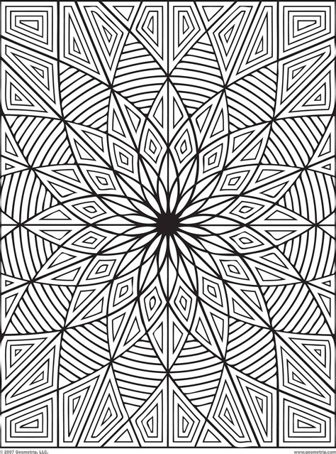 cool coloring pages  designs images cool geometric designs