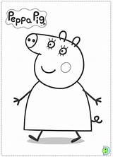 Coloring Pig Peppa Pages Dinokids Print Games Template Close sketch template