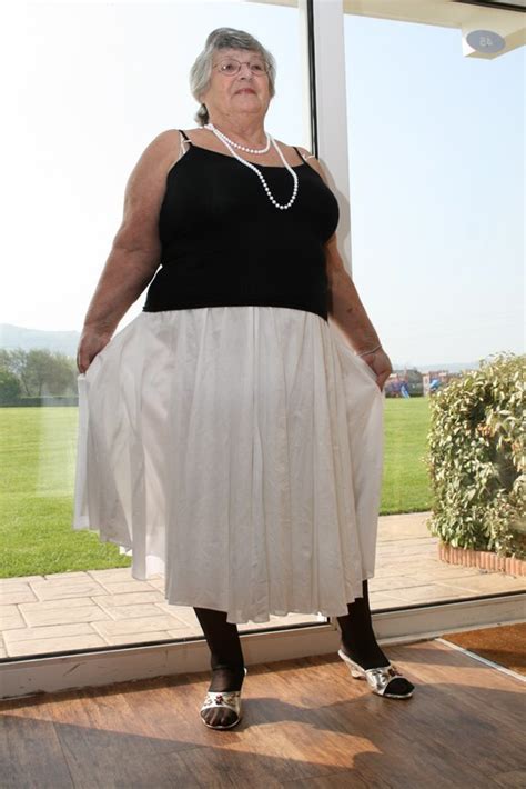 granny grandma libby from united kingdom prestatyn white skirt youx xxx