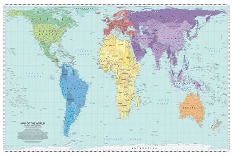 buy updated peters projection world laminated    developed