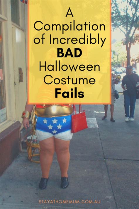 a compilation of incredibly bad halloween costume fails