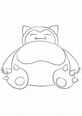 Snorlax Pokemon Coloring Pages Generation Kids Popular sketch template