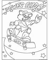 Coloring Pages Animal Bear Skateboard Printable Animals Choose Board sketch template