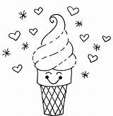 Ice Cream Coloring Cone Pages Printable Color Cute Kids Sheets Print Drawing Sheet Getcolorings Books Getdrawings Popular Idea Beautiful Library sketch template
