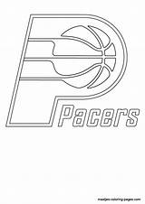 Pages Coloring Pacers Indiana Nba Logo Browser Window Print sketch template