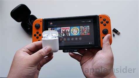 easily pair  airpods  nintendo switch