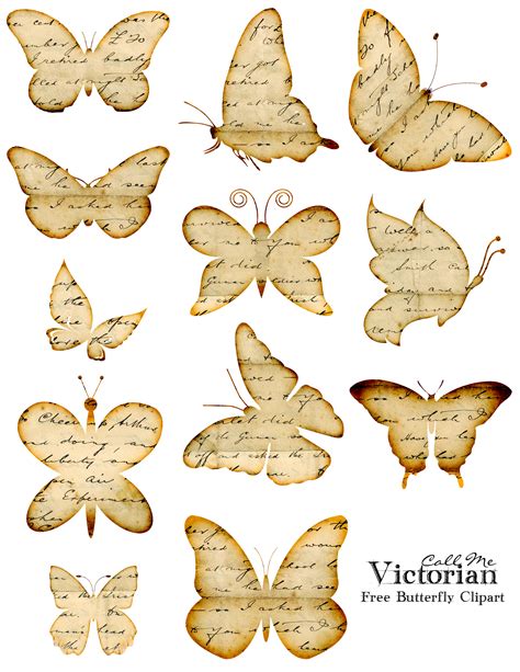 diy printable paper butterfly clip art library