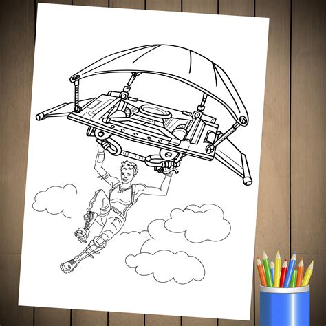 fortnite battle royale coloring page  birthday party etsy