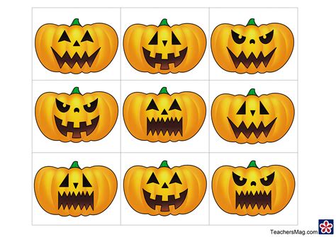 halloween pumpkin printables printable templates
