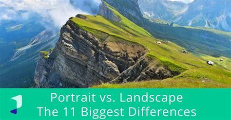 portrait  landscape   biggest differences landscape