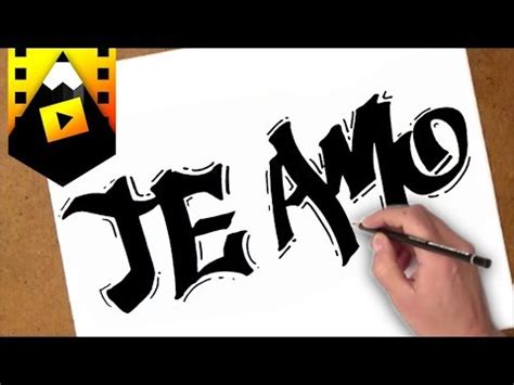 como dibujar te amo como dibujar te amo en graffiti youtube