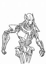 Coloring Wars Star Pages General Grievous Kids Popular Library Terminator Coloringhome sketch template