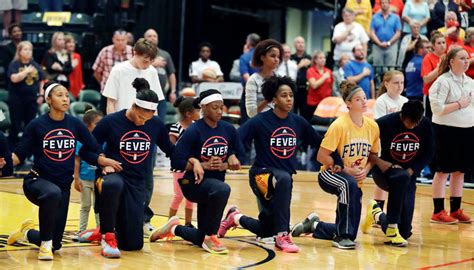 Entire Indiana Fever Team Kneels During Anthem Before Playoff Game