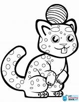 Cheetah Gatos Monos Gato Dibujo Pelota Carino sketch template