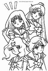 Coloring Sailor Pages Scouts Moon Getdrawings Colorings sketch template