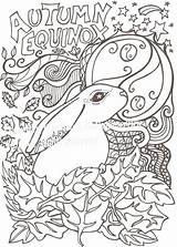 Equinox Hare Mabon sketch template