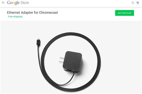 chromecast ethernet adapter    stock  quickly selling   launch