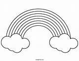 Rainbow Template Coloring Printable Clouds Pages Templates Kids Extra Mombrite sketch template