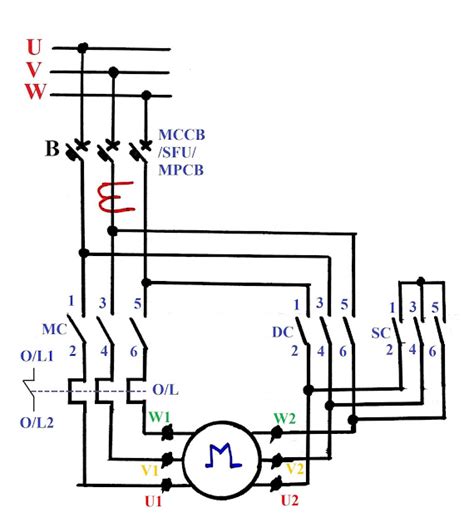 elsie circuit automatic star delta starter circuit diagram