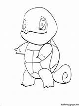 Squirtle Pokemon Coloring Pages Para Coloriage Color Comments Getcolorings Library Clipart sketch template