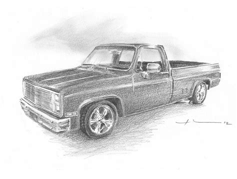 chevy truck drawings  pencil images