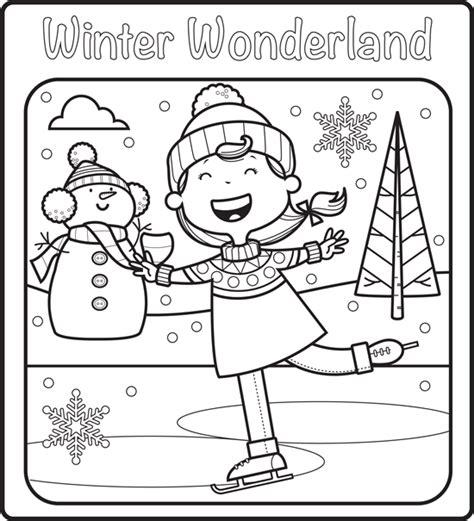 winter wonderland coloring page  drummer   wright county