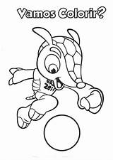 Fuleco Mascote Infantil Coloringcity Criativa Ideia sketch template