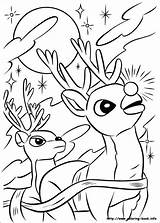 Rudolph Rentier Coloring sketch template