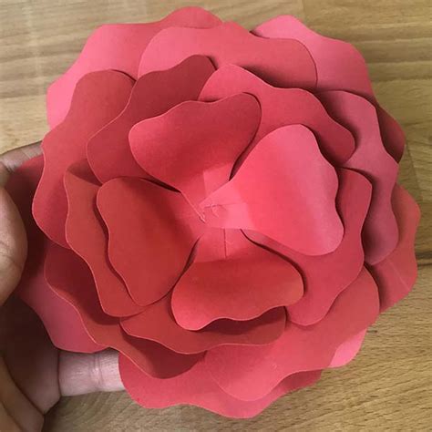 paper flower template create easy colorful flowers  growing
