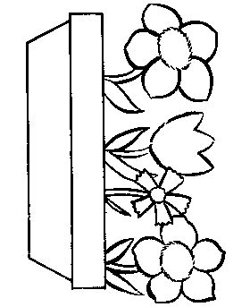 easter flowers coloring pages
