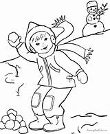 Winter Pages Printable Coloring Colouring Popular sketch template
